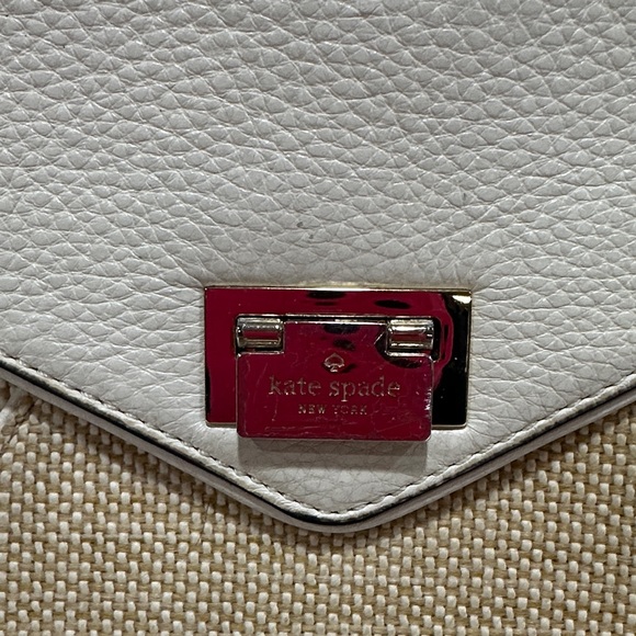 Kate Spade New York Wesley Place Small Laurel Satchel – Straw Leather Crossbody - Picture 3 of 14